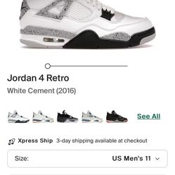 Air Jordan 4 Size 11 DS