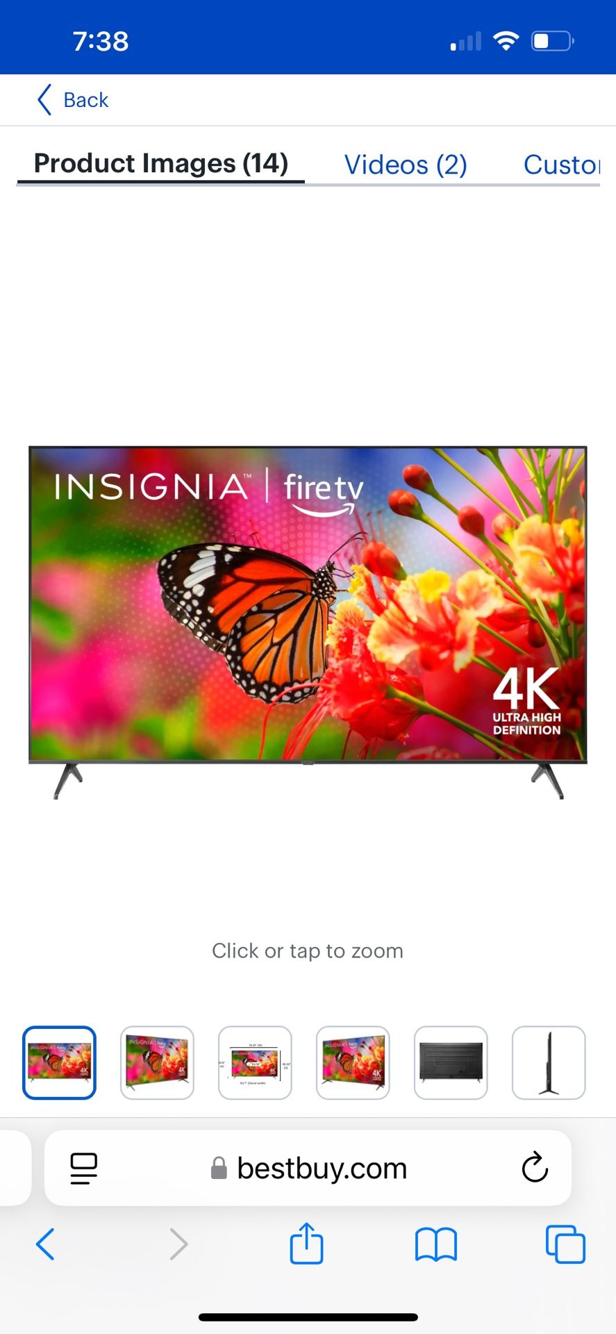 Insignia 85” Fire TV **NEW**