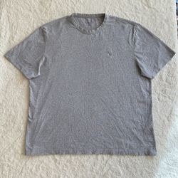 All Saints Gray T-Shirt Large w/Peeling -Measurements are in photos
