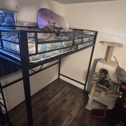 metal black bed frame