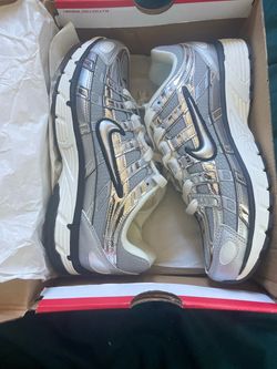 Nike P-6000 Silver Metallic Sneakers