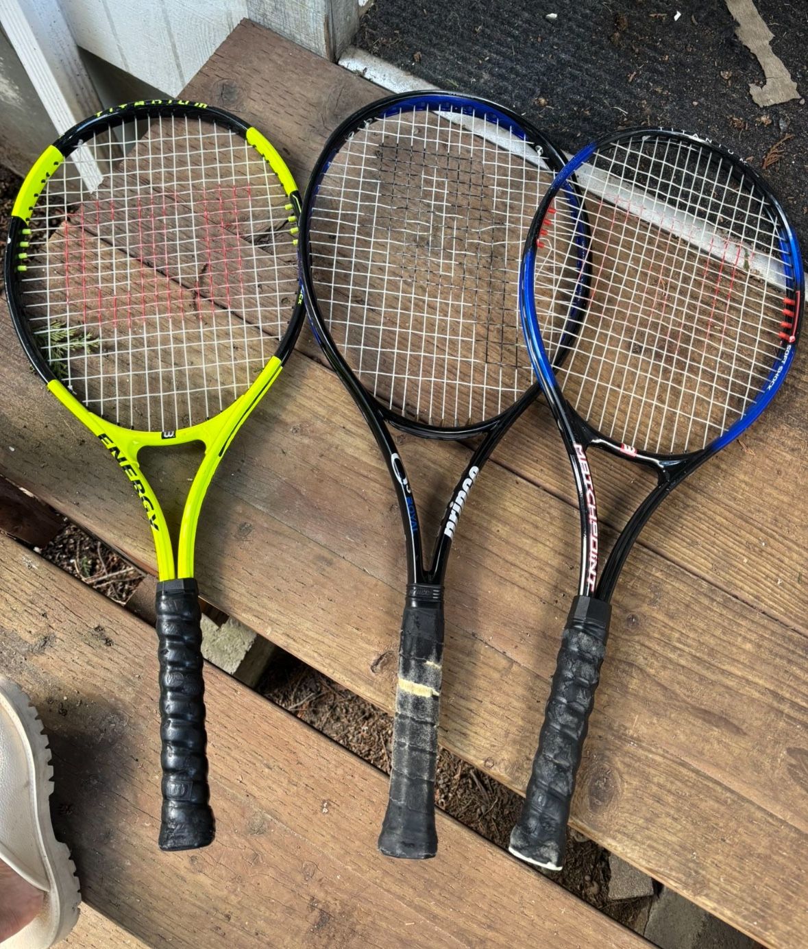 LOW PRICE MOVING- 3 TENNIS RACKETS ADULT