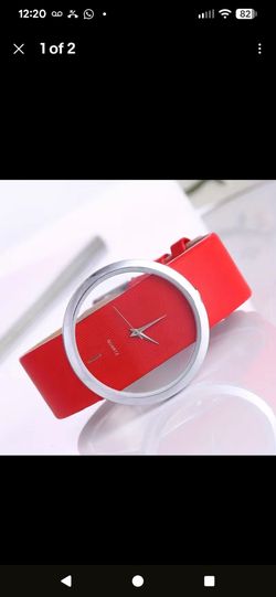 New Women’s Minimalist Hollow Transparent Quartz Watch with Red Strap!!!!!!!!!!!!!!!!!!!!!!!!!!!!!!!!!!!!!!!!!!!!!!!!!!!!!!!!!!!!