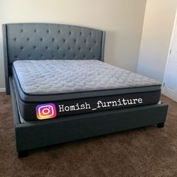 $699 Brand New King Bed Frame With Mattress (Read Description Below)
