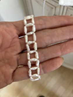 14k gold freshwater pearl bracelet
