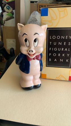 $30!!- 9 1/2” Porky Pig Bank Looney Tunes! New In Box!!