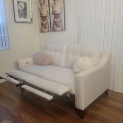 Power Leg Recliner Loveseat With USB Port 