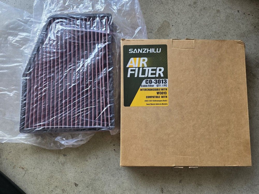 New Cabin Air Filter 2003 To 2021 Volkswagen Audi Vw