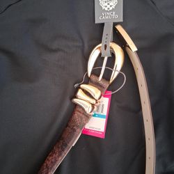 Python Print Faux Leather Belt