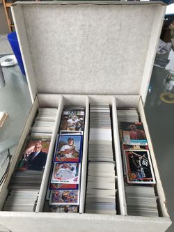 Baseball, basketball,football cards. Multiple years represented.