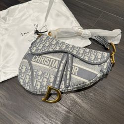 DIOR Saddle Bag In GRAY