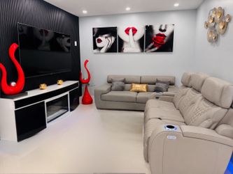El Dorado Luxury Leather two seat sofa / Lujoso Sofa De Piel