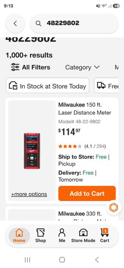 Milwaukee 150 ft. Laser Distance Meter
