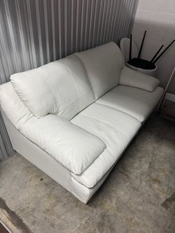 Leather Love Seat
