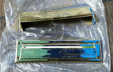 Brass Door mailbox slot