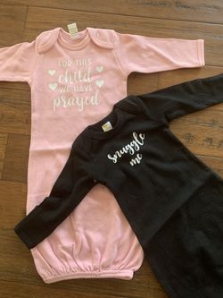 Brand new pink and black 0-3 sleep sacks