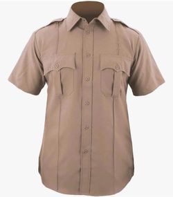 First Class 100% Polyester Short Sleeve Uniform Shirt XL 17 - 17 1/2