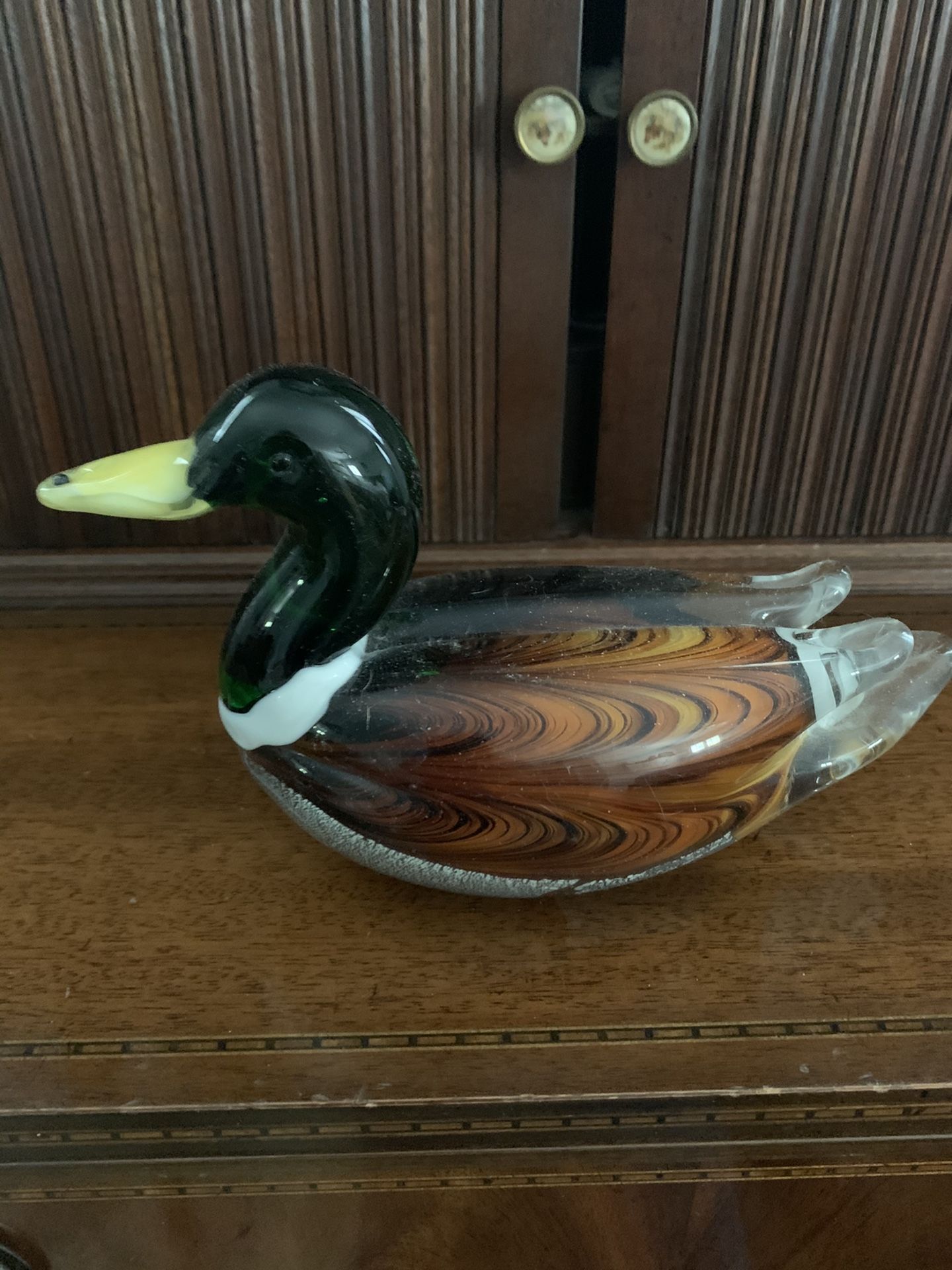 Glass mallard Duck collectibles