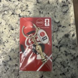 FIFA World Cup 2026 Trophy Key Chain - Coca-Cola Fan Mart - NEW