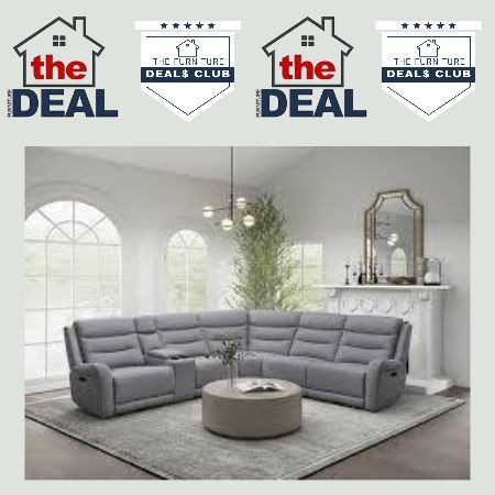 RECLINING SECTIONAL: IN-STOCK CLEARANCE
