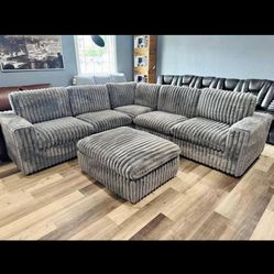  Brand New Corduroy Sofas Sale!! No Credit Needed 