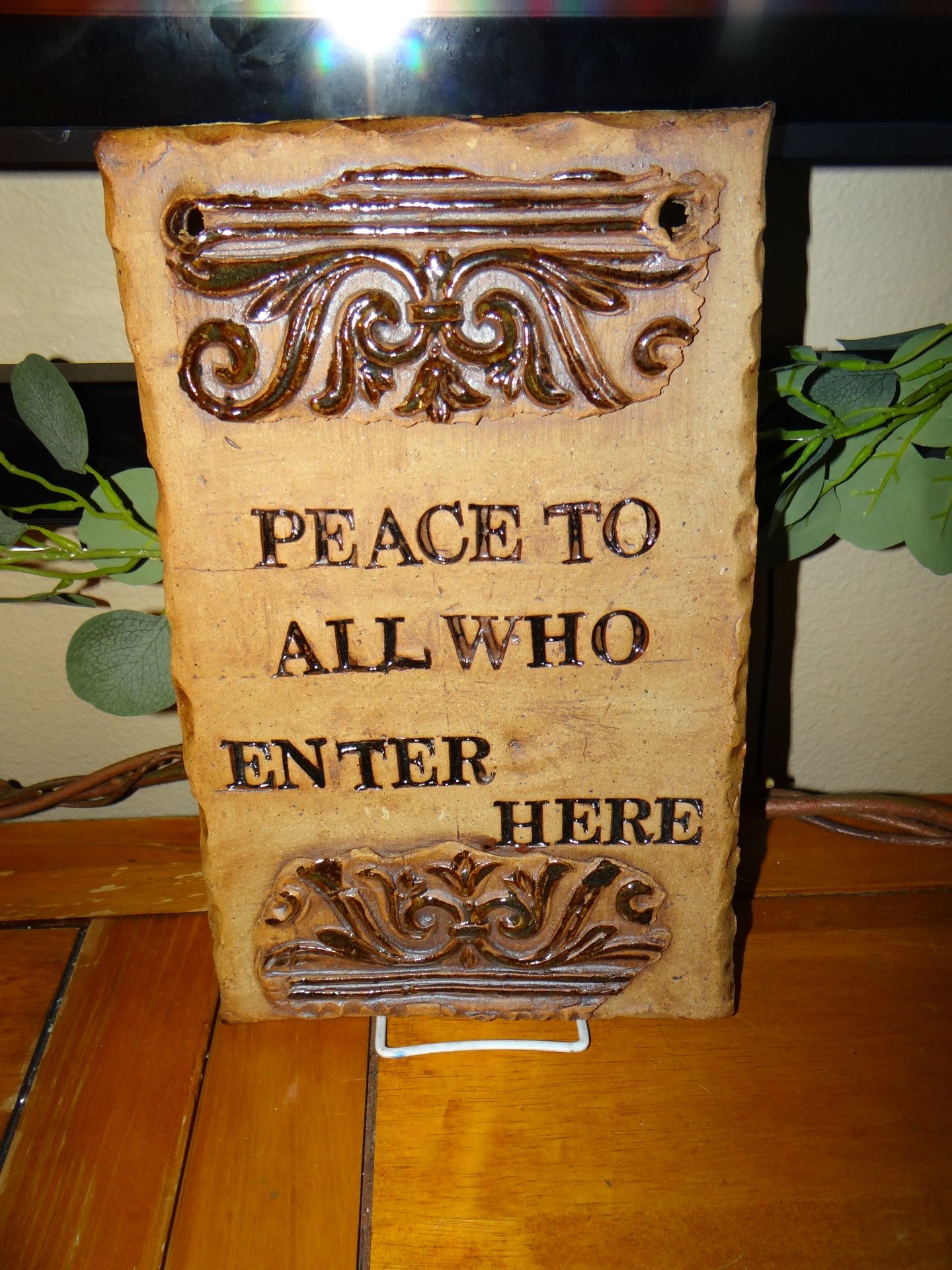 Ceramic Outdoor/ Entry Wall Decor
