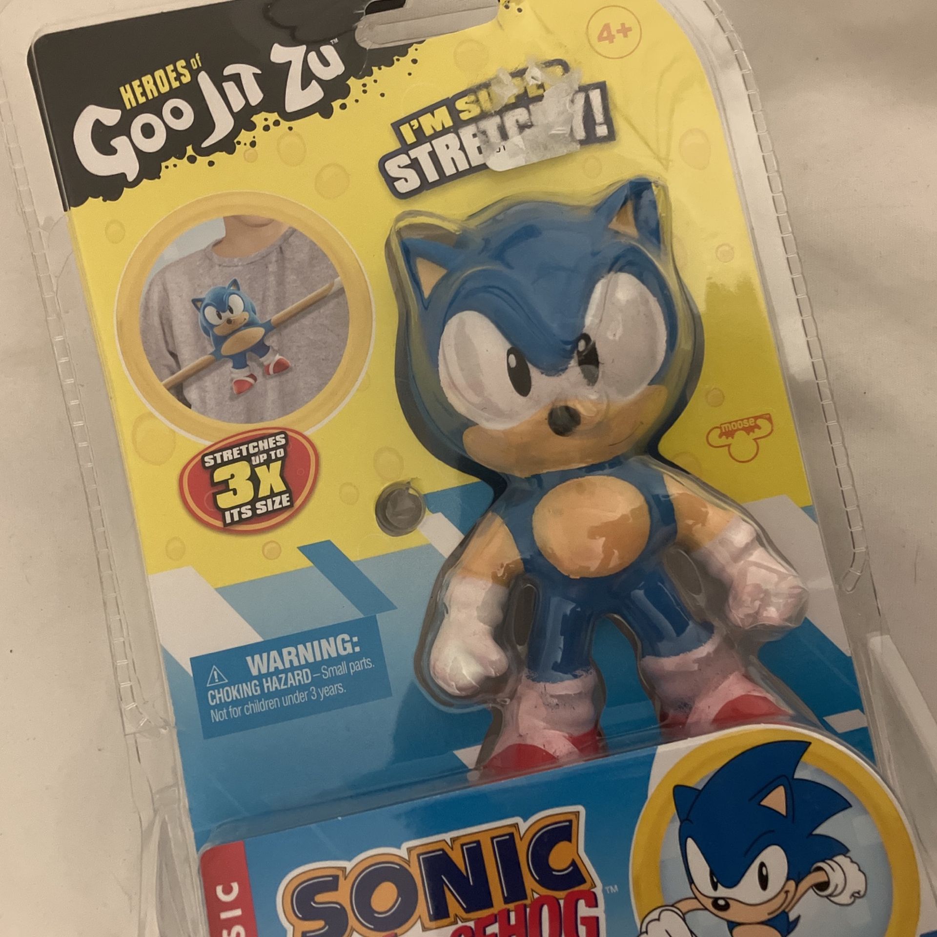 SONIC THE HEDGEHOG Classic Figure SUPER STRETCHY 2022 Goo Jit Zu