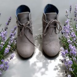 Tan TOMS Suede Ankle Boots