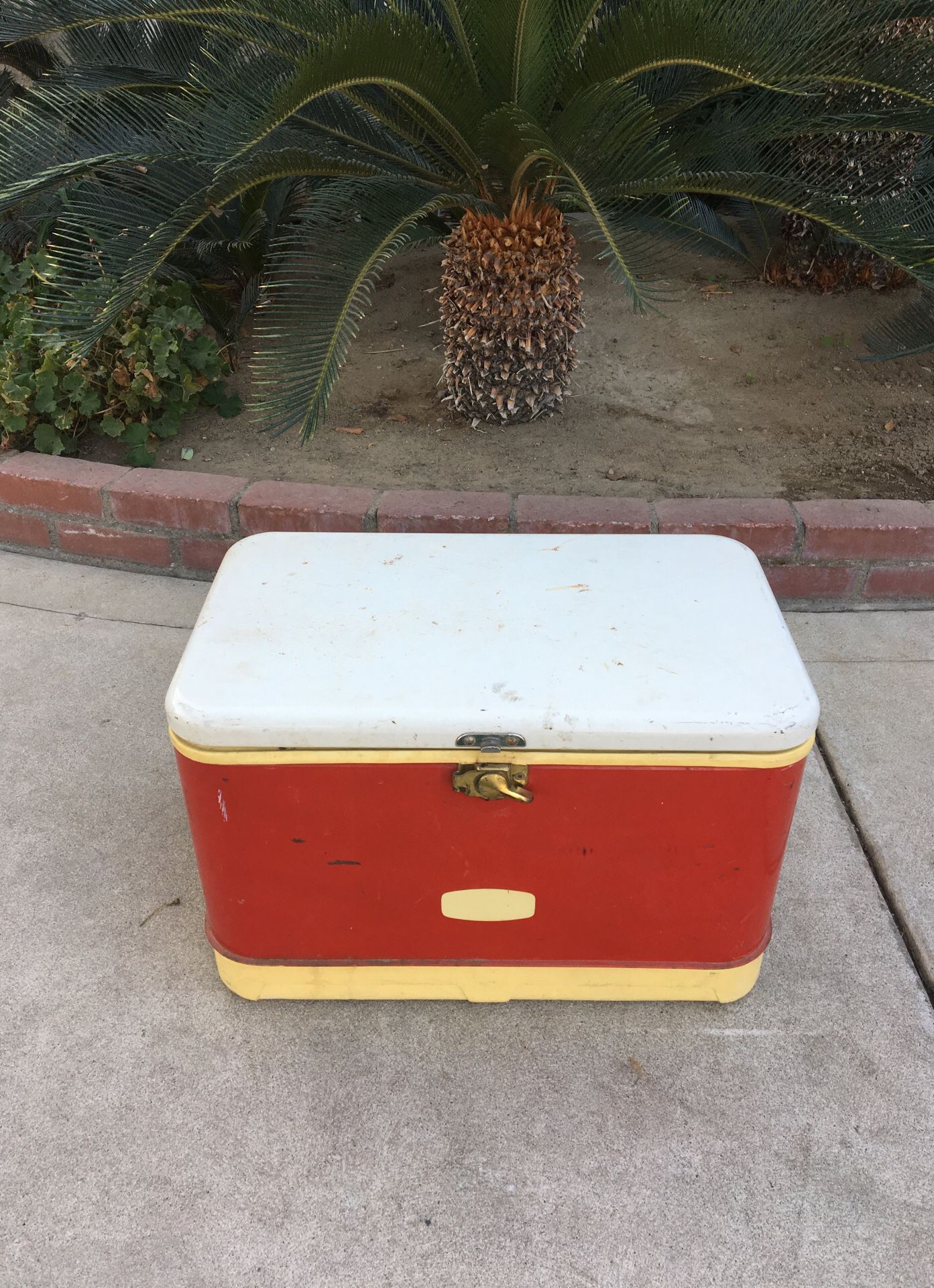 Vintage thermos cooler