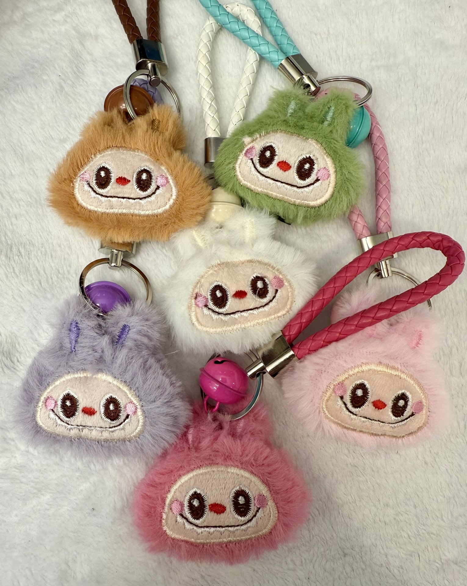 Lafufu Labubu Furry Keychain Bag Charm