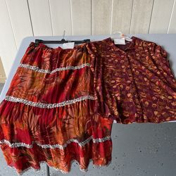 Ladies Skirt And Shirt