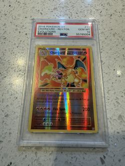 pokemon psa 10 charizard reverse foil xy evolutions