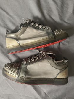 Christian Louboutin Gray Louis Junior X-Ray Low Top Sneakers Size 40EU/7M US