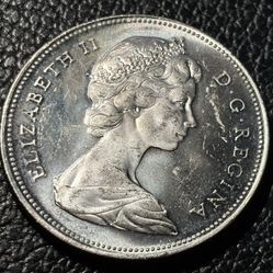 $1 1966. Vintage coin of Canada.
