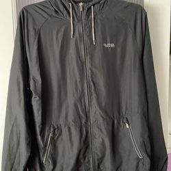 quik silver black raincoat
