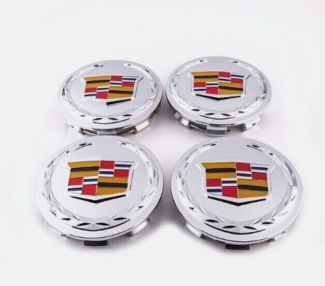 4pc Wheel Center Hub Caps Chrome Color Emblem For Cadillac Escalade EXT ESV-83mm