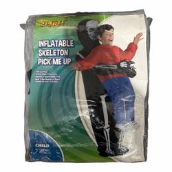 Inflatable Skeleton Pick Me Up Child’s Halloween Costume. • Child One Size Fits Most.