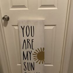 You are my Sunshine wall art