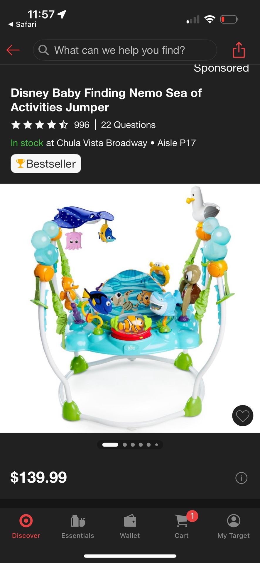 Finding Nemo Baby Jumper