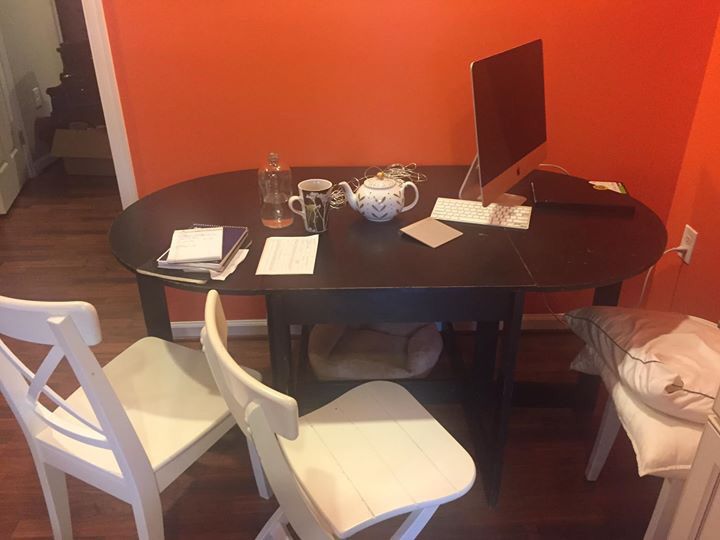 Folding Kitchen Table and 4 chairs