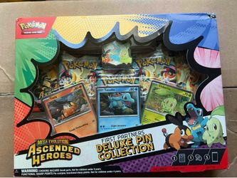 Pokémon Mega evolution Ascended Heroes First Partners Deluxe Pin collections