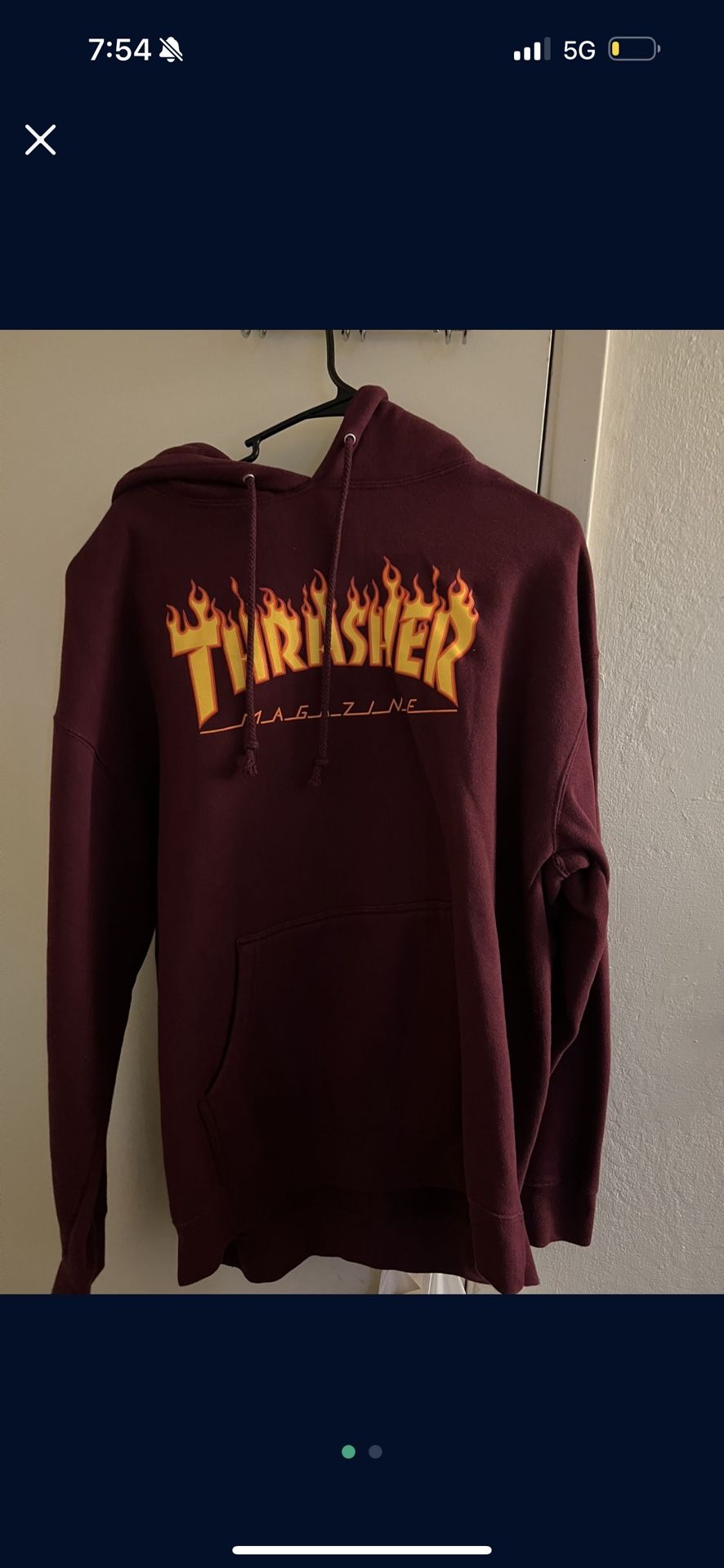 Thrasher Hoodie $15 Size Large