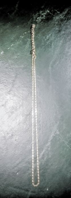 New Women's Delicate Silver Plated Chain Sz 28" Inches 