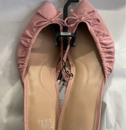 Time and Tru Pointed Toe Ballet Flats Size 6