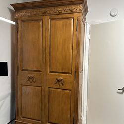 The Best Storage Ever!!  Solid Wood Armoire 