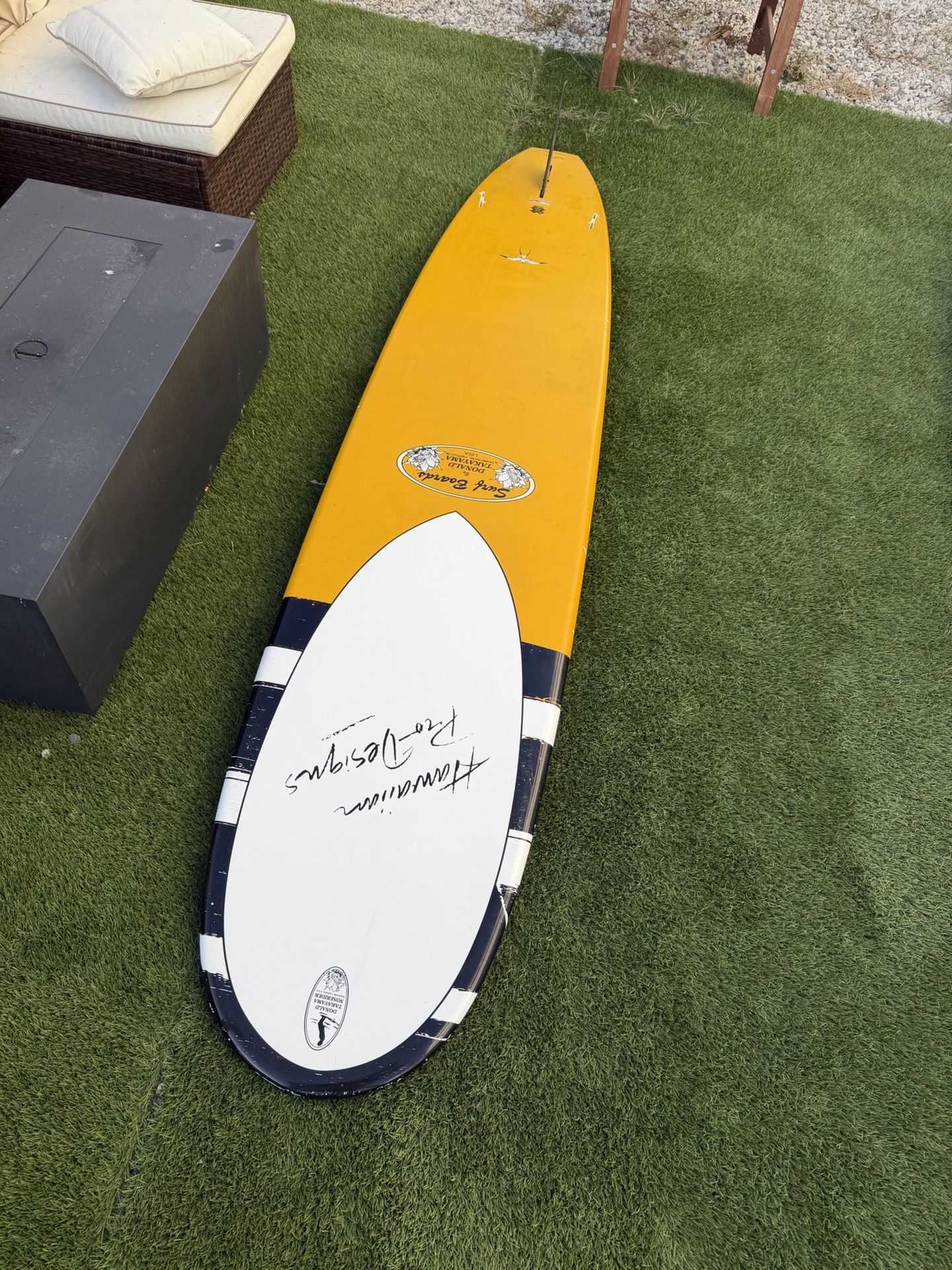 9ft Donald Takayama In The Pink Surfboard Longboard