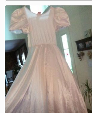 Girls Size 10 Disney White Princess Dress. Great Halloween Dress ๐