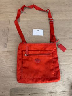 Coach Red Signature Crossbody Bag