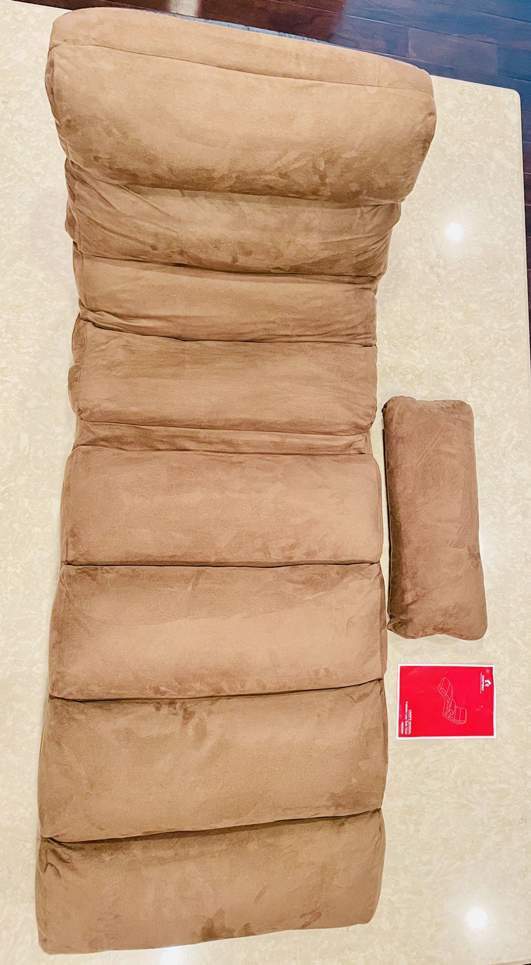 Lazy Sofa Adjustable Brown