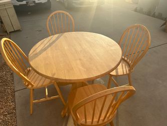 Dining table and chairs